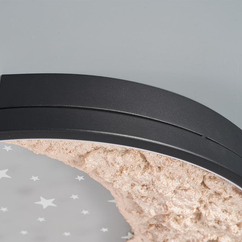 Modern minimalist moon circular ceiling light Nordic creative bedroom study LED ceiling light home decoration lighting fixtures