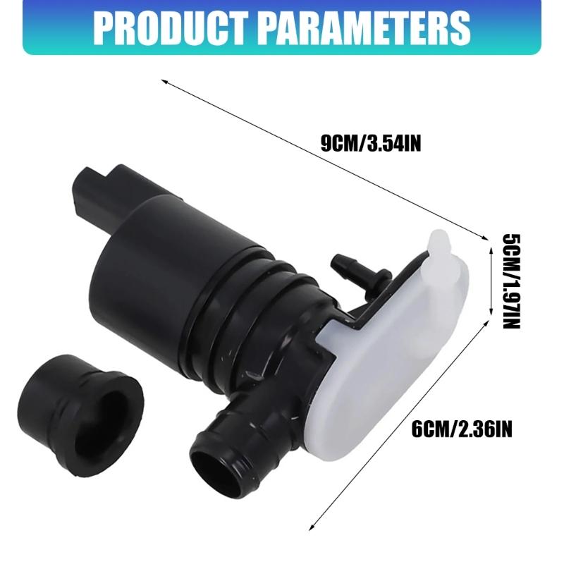 289209776R Replacement Windshield Wiper Pump Washer Fluid Pump For MK4/MK5 Vehicle Quiet Operation