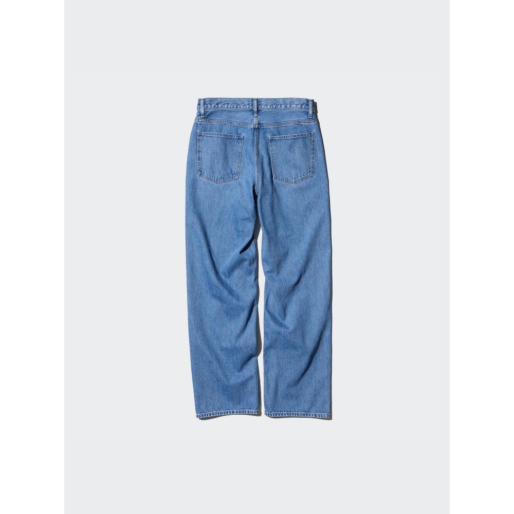 Uniqlo Japonské široké rovné džíny dlouhé