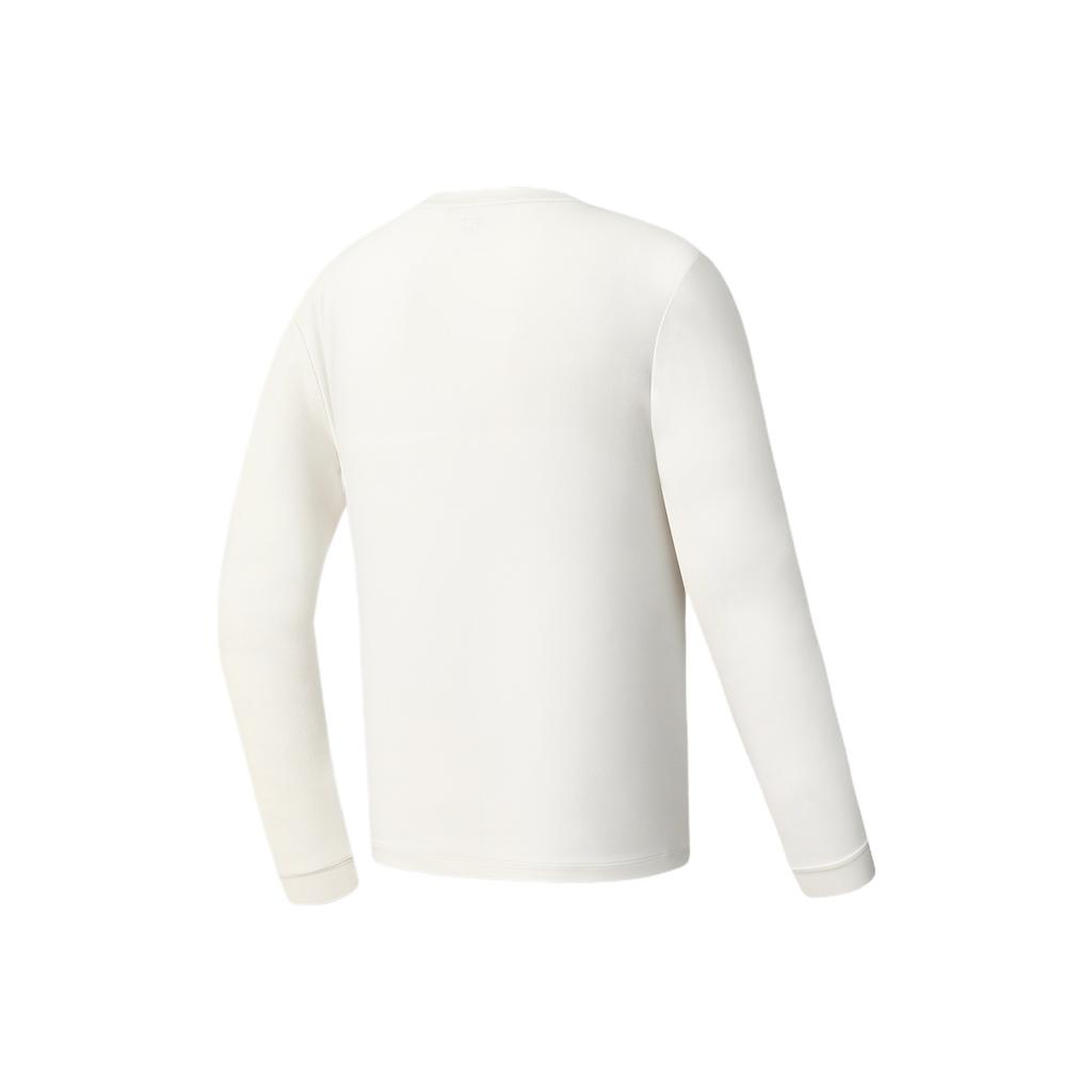 FILA Fitness Crew Neck Solid Long Sleeve T-Shirt Men tops A11M541214FLK