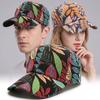 Fashion Korean Style Baseball Cap Maple Leaf Print Sun Protection Oversized Hat Casual Trendy Sun Hat For Men Women