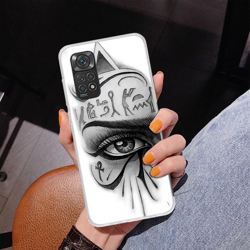 Sacred Eye of Horus Egypt Fresco Phone Case For Xiaomi Redmi Note 15 14 13 12S 12 11 Pro Plus 14S 11S 11E 10 10S 11T 5G Personal