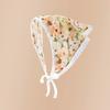 Elegant Floral Cotton Head Scarf Soft Wrap Printing Hair Scarf Vintage Lace Triangle Scarf  Beach