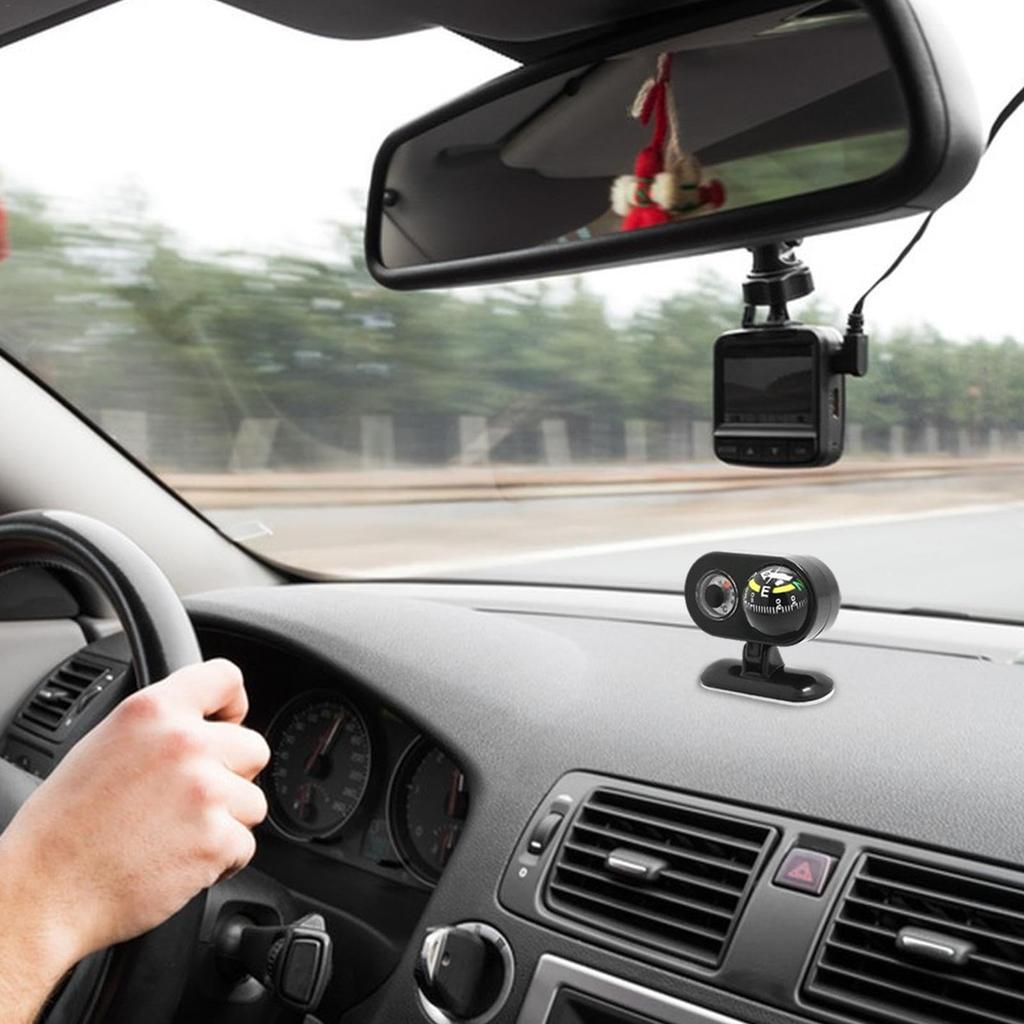 Car Compass, Car Compass, Dashboard Compass with , 2-in-1 Guide Ball Multifunctional Car Guide