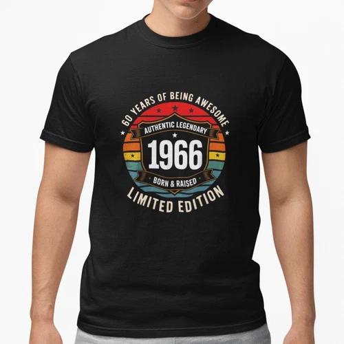 1966 60th Birthday Shirt Vintage 60 Years Old Limited Edition Gift Tee Cotton XL