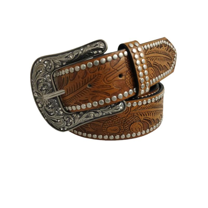 This Autumn's New European and American Style Engraved Belt Is Versatile for Women and Can Be Paired with A Jeans Belt