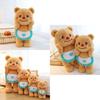 Cute Butterbera Bear Plush Toy Stuffed Doll Gift For Kids 35cm Super Soft Short Plush