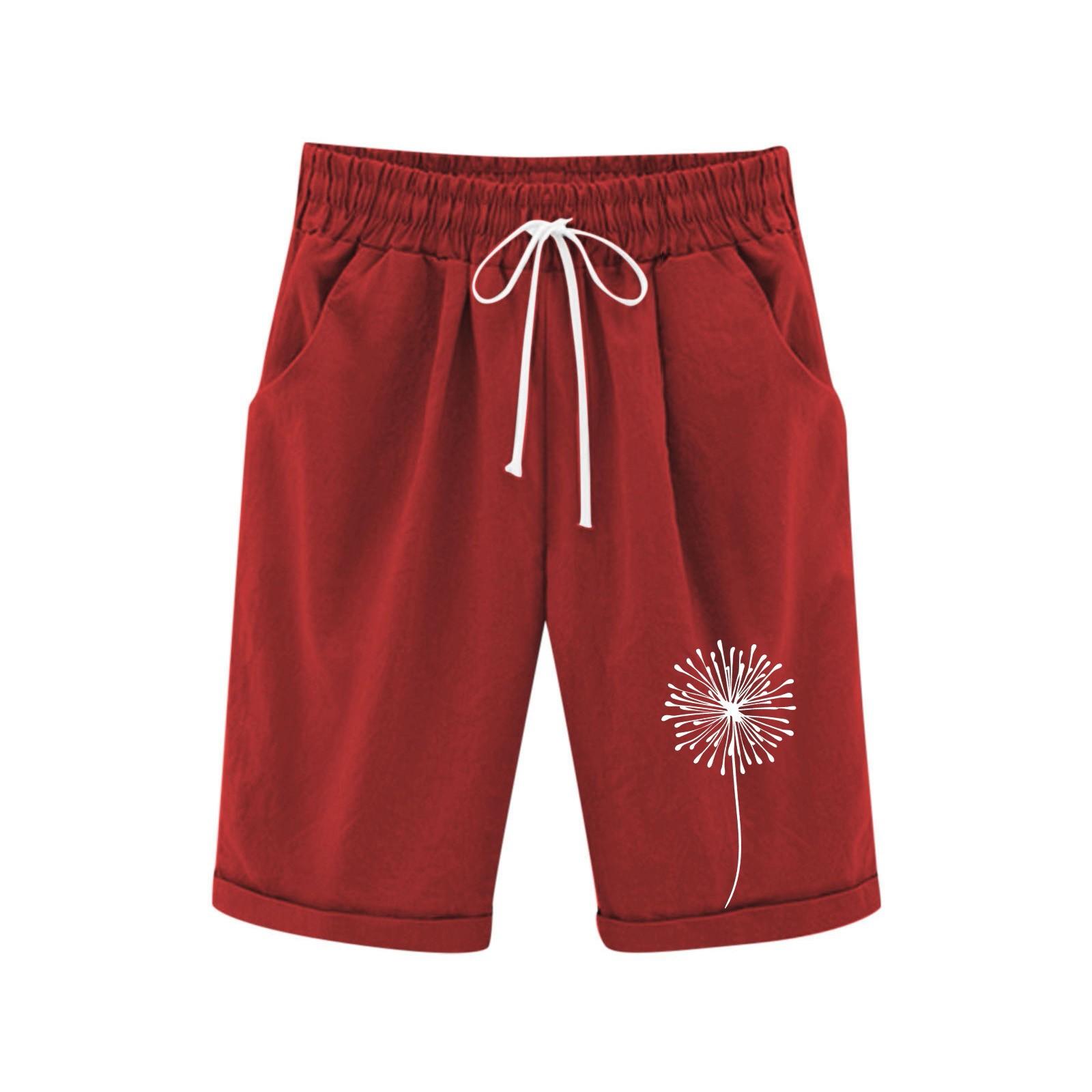 

Summer Casual Sporty Cpants For Boys And Girls With Drawstring Elastic Belts And Pocket Prints 140