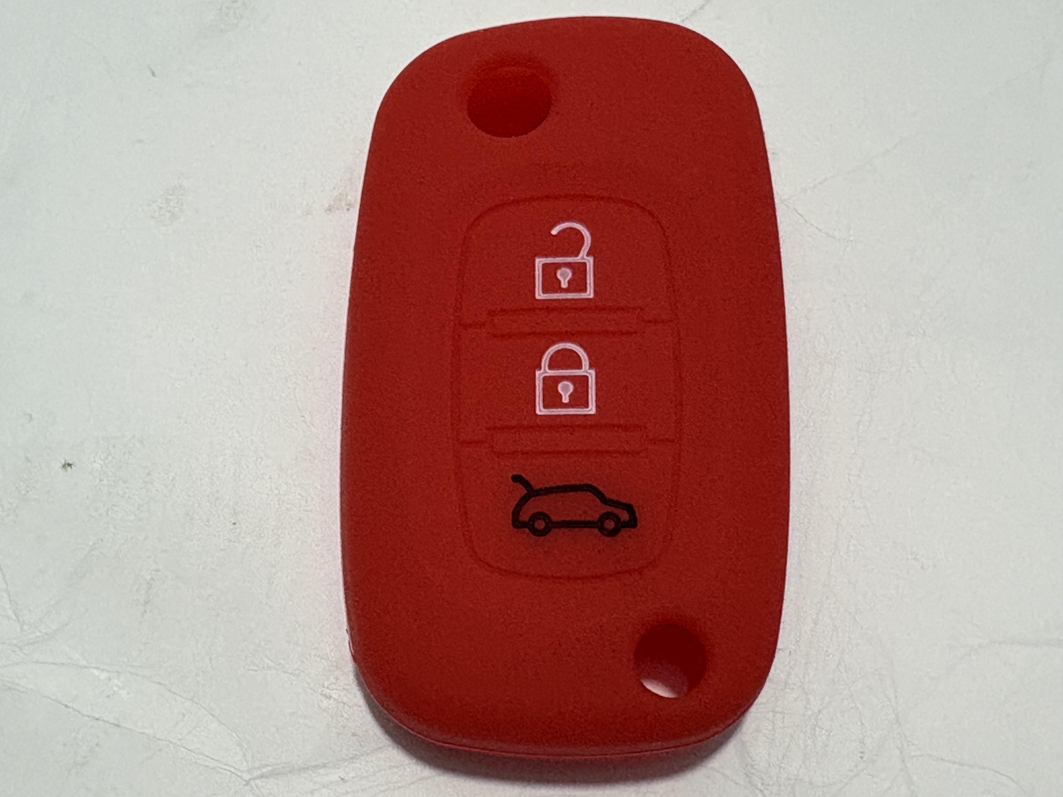 

3 Buttons Silicone Rubber Car Key Case Cover For LADA Vesta Granta XRay Kalina Priora Sedan Sport For Renault Fit For Auto Blank красный
