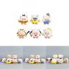 6 Pcs Eggy Party Sheep Design Mini Model Desktop Decoration Ornament Set For Kids And Adults