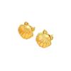 Stainless Steel Scallop Shell Stud Earrings - Fresh Resort Style Women's Accessories
