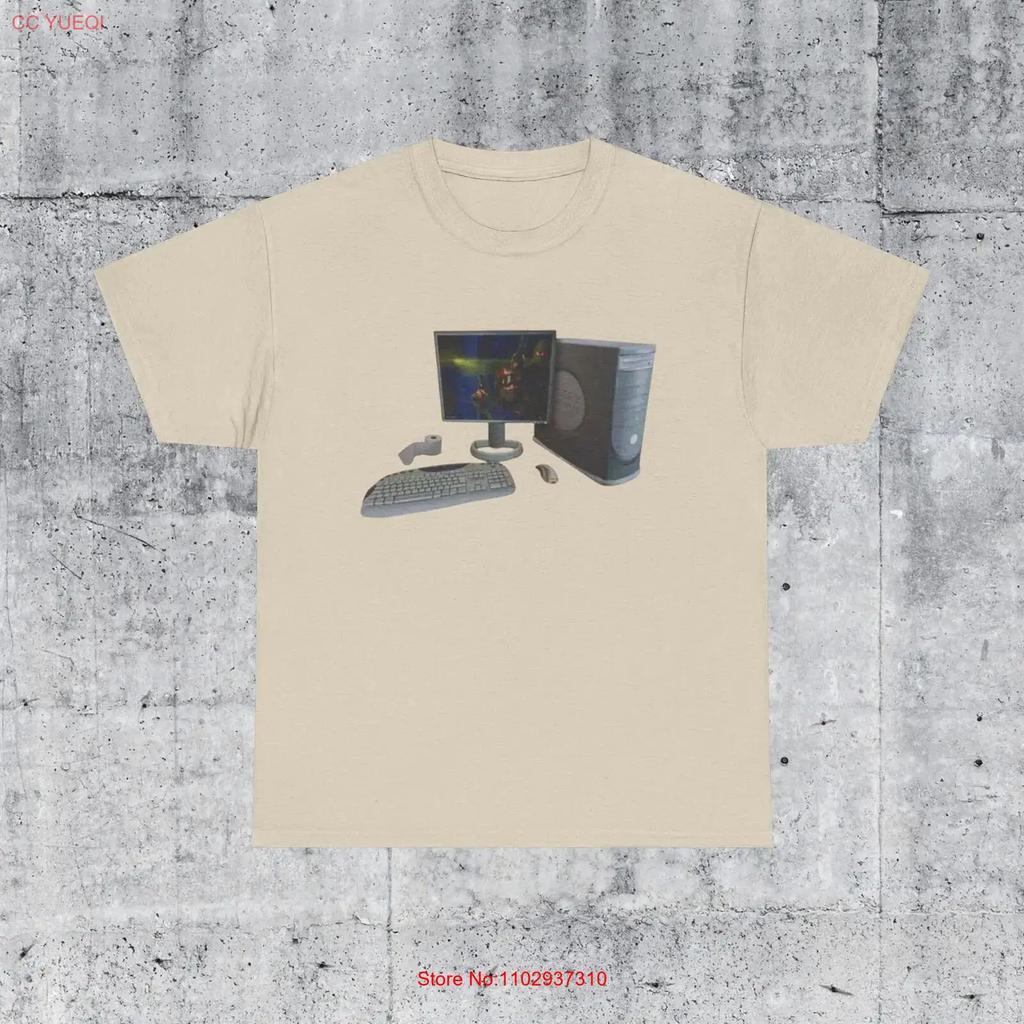 Counterstrike 1 6 Source Beefy Computer Setup Csgo T Shirt For Him Her Gamer Cs2 Vintage Slightly Top For Everyday Wear