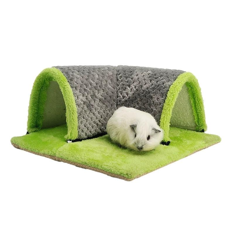 Warm Guinea Pig Hideout Tunnel Bed, Soft Removable Guinea Pig Tunnels And Tubes for Cage, Guinea Pig Hides Fleece For Rat, Sturd