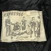EXPRESSO Made in France Genuine Leather Flight Jacket Black Men’s ML Outerwear(USED)