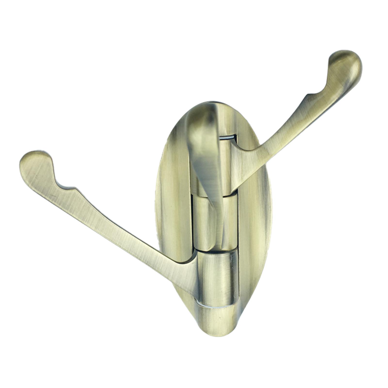 

Вращающийся на 180° крючок для вешалок, бытовые металлические настенные вешалки с 3 крючками для кухни и ванной комнаты, многофункциональный регулируемый держатель для сумок