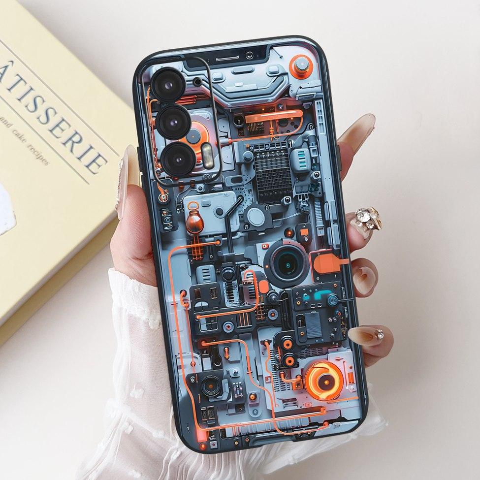 For Edge 20 20Pro 20Lite Phone Cover For Motorola Edge 20 Pro Case Silicone Luxury Fashion Love Cute Cat Girl Funny Cool Painted
