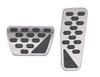 Pedal Cover for Jeep Wrangler JL 2018-Present Stainless Steel 2-Piece Set with Reinforced Tape Brake Axle Cover