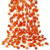 A Single Pack of Autumn Leaf Wreath, Hanging Vine Wreath Made of Artificial Fall Maple Leaves, Perfect for Thanksgiving Decorations for Home, Weddings