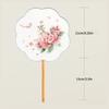 Artistic Double Sided Embroidered Round Fan For Traditional Performances And Indoor Decoration