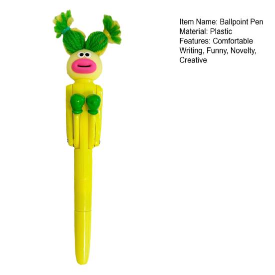 Funny Boxing Pens Fried Hair Boxing Robot Ballpoint Pens with Punching Arm for Office School Home Supplies Novelty Gifts for Christmas Birthday