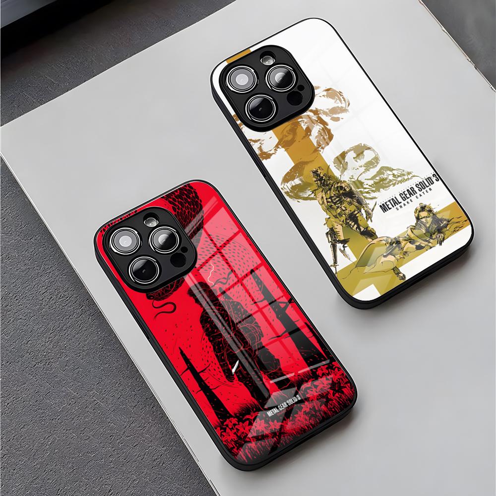 Metal Gear Solid Phone Case For IPhone 16 Pro Max 15 Plus 14 Pro 12 11 13 Mini X XR XS Max 8 7 Plus SE Glass Cover