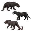 Wildlife Animal Model Toy Black Panther Figurine Jungle Decor For Collectors