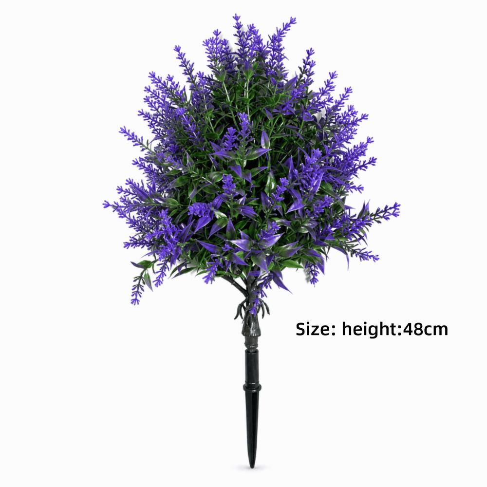 UV Resistant Simulation Lavender Plant Multicolor Fake Greenery Plant Garden Patio Yard