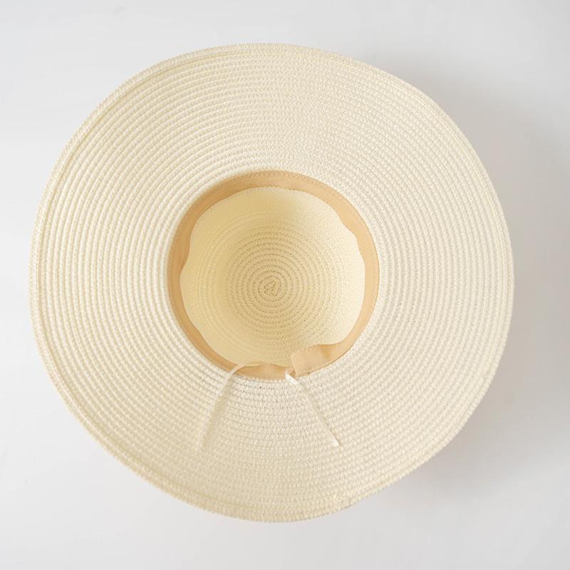 Stylish Oversized Sun Hat For Women With Breathable Paper Fabric
