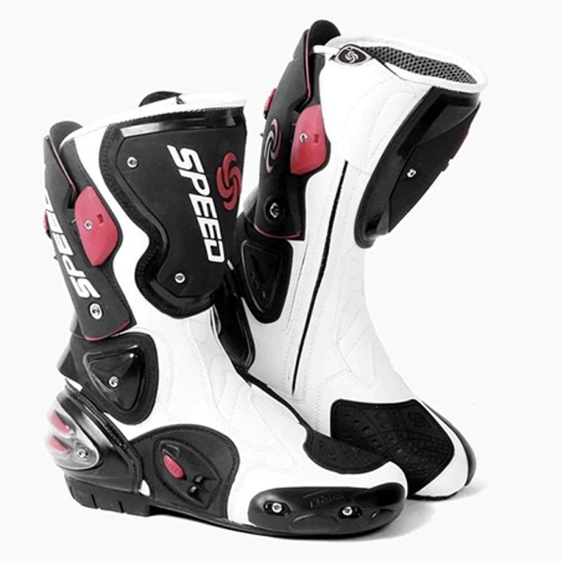 Botas de carreras de motocicleta Botas profesionales de motocross Botas de  cuero para motociclistas Speed Motorcycle Racing Boots comprar a buen precio  — entrega gratuita, reseñas reales con fotos — Joom