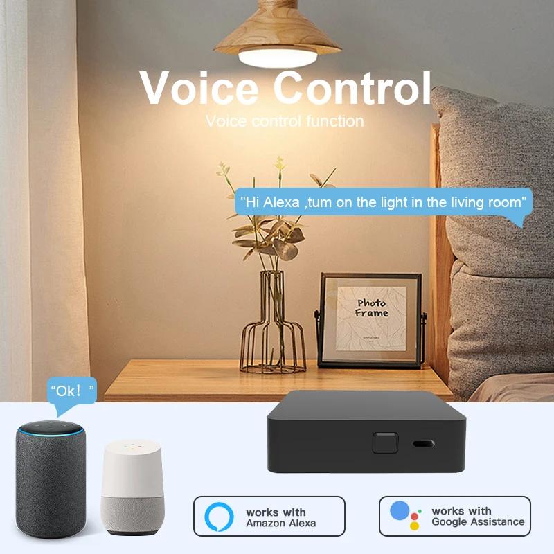 Tuya Smart Zigbee+ Bluetooth Gateway Multi-mode Hub Home Intelligence Automation DIY Bridge Alexa Google Voice Control
