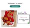 Christmas Cartoon Characters Window Hanging Ornament - Santa, Reindeer, Snowman Stocking & Gift Bag Decor