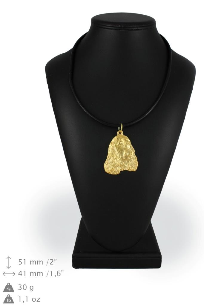 English Cocker Spaniel I - necklace with a dog in a gift box, gold-plated pendant for a dog lover, striking jewelry by Art-Dog