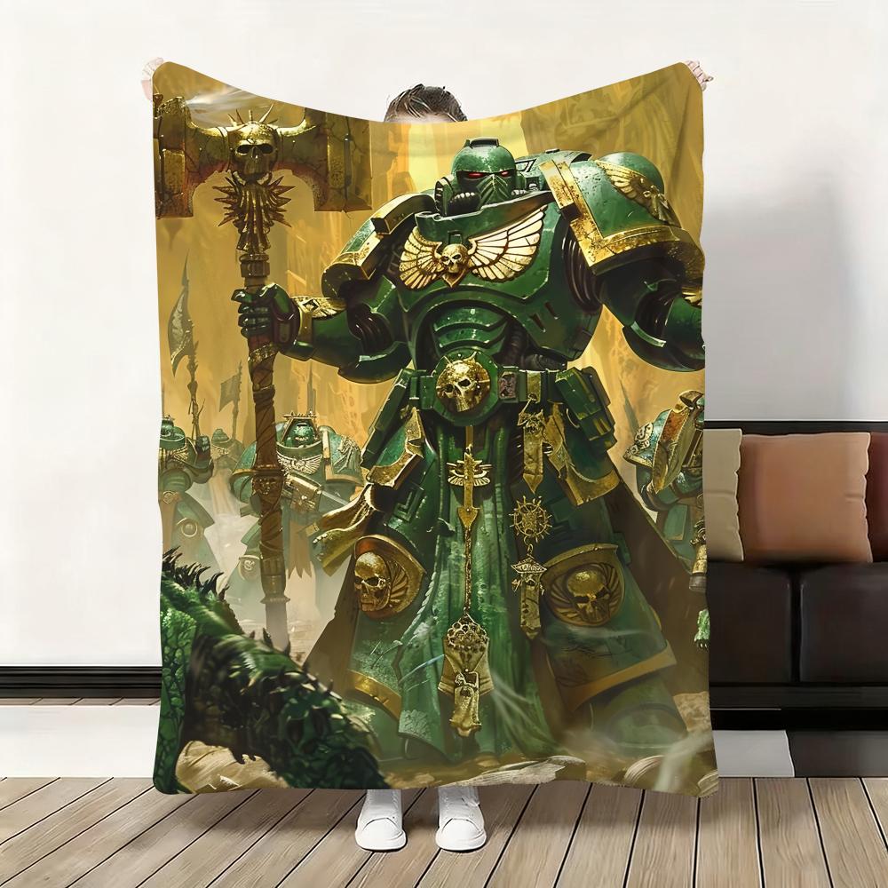 Throw Flannel Fluffy Soft Blanket Warm Skin-Friendly Throw for Sofa Bed Office Nap Winter Game T-Total War W-WARHAMMER