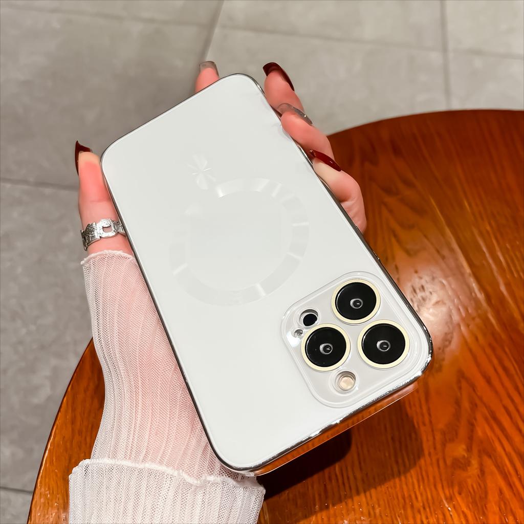 Applicable To IPhone 15 Matte AG Magnetic Suction Phone Case Apple 15 Promax with Lens Film 14 Anti-fall Protection Case