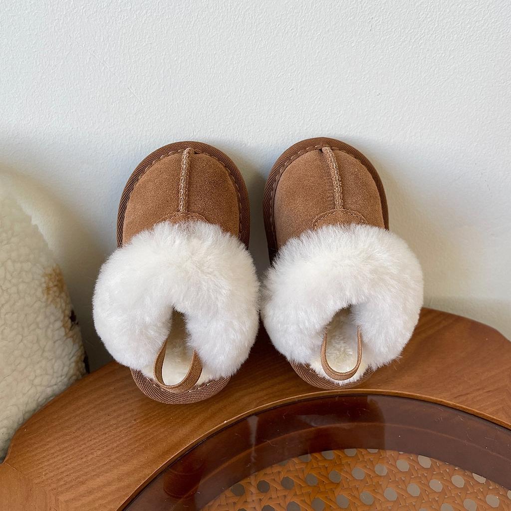 Baby Samtschuhe, Winter neue Baumwollschuhe, Mädchen warme Baumwollpantoffeln, Baby weich besohlte Lauflernschuhe