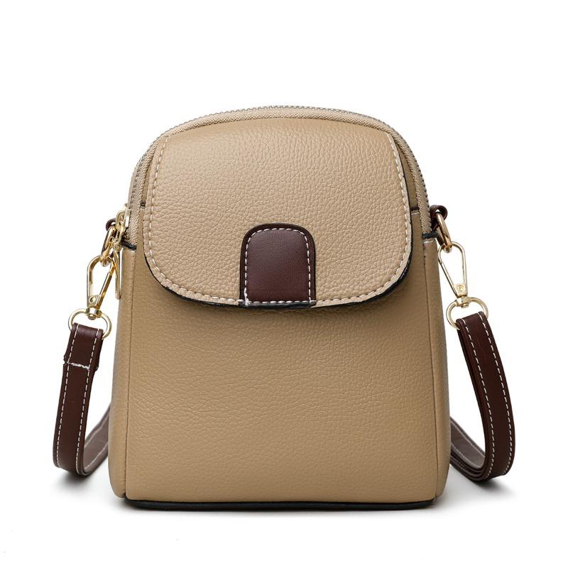 

New fashion shoulder small bag trendy women s mobile phone bag soft leather versatile fashion messenger small square bag