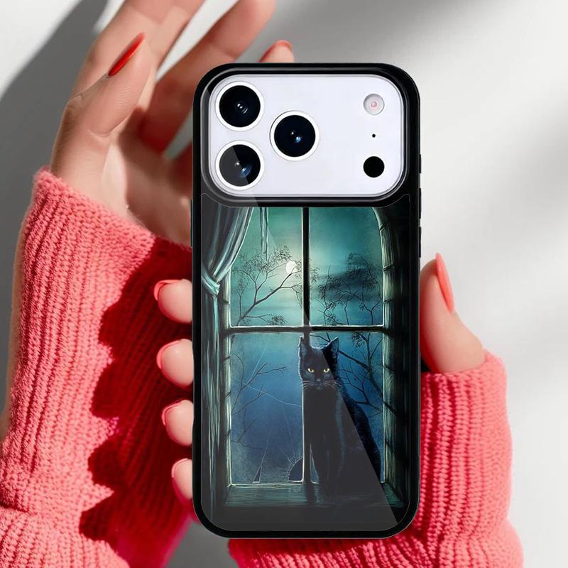 Witchcraft Halloween Cat Dark Witch Phone Case for iPhone 17 Air 16e 15 14 13 Pro Max Back Cover for 12 11 Pro Coque