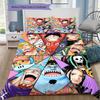 One Piece Pattern Bedding Quilt Set Quilt Cover Pillowcase Home Birthday Gift(1 * Duvet Cover + 2 * Pillowcase, Without Core)