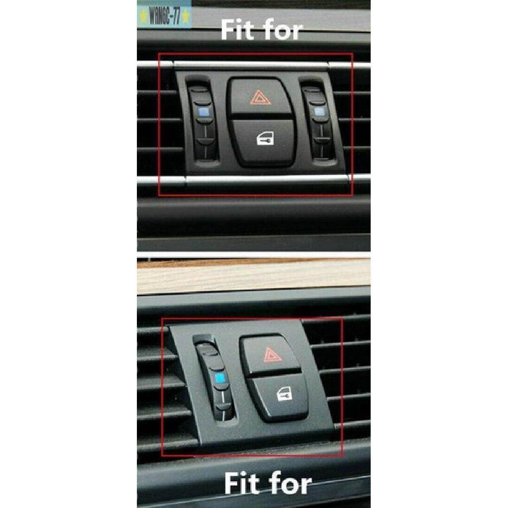 2xChrome Security warning Button Cover Trim For BMW 5 6 7 Series F10 F11 F07