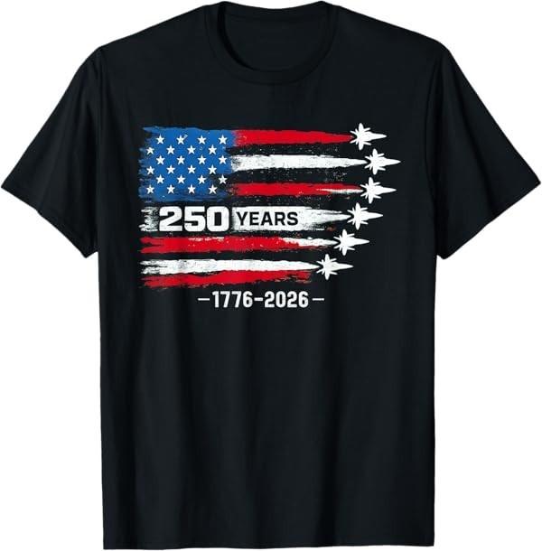 250 Anniversary USA Patriotic 250 Years American 4th of July T-Shirt S разноцветный
