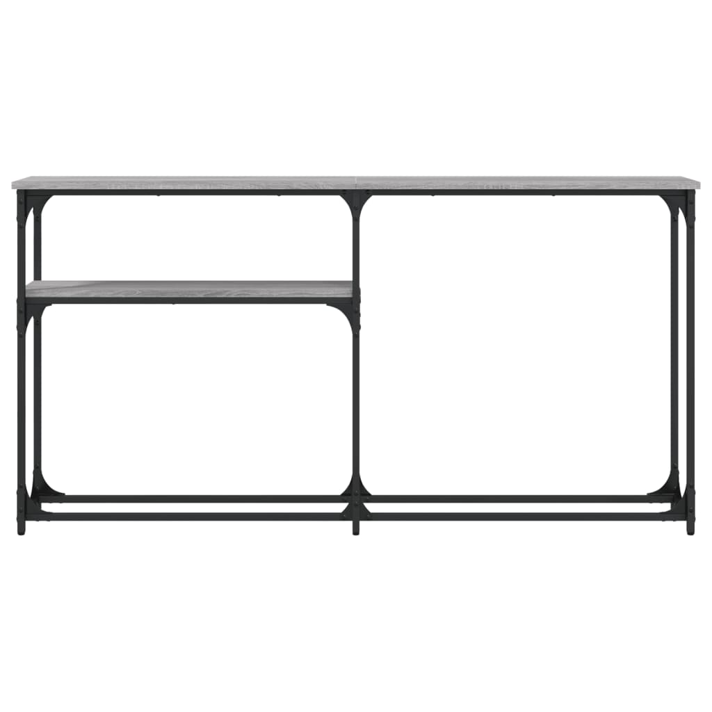 Console Table Grey Sonoma 145 x 22.5 x 75 cm Engineered Wood