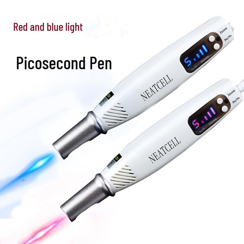 Portable Picosecond Mole and Spot Removal Pen with Red and Blue Light