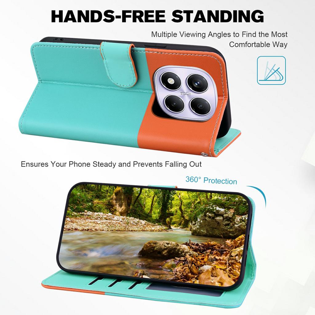 Cartoon Pet Series for Xiaomi Redmi Note 14 Pro 4G Wallet Phone Case Splicing Leather Flip Cover