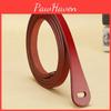 Genuine Leather Womens Thin Waist Belt With Tie Knot Buckle For Dress And Casual Outfits