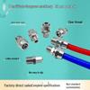 Copper Nickel Plated Quick-Fit Connector: Male Thread for Air, Oil, PTFE Tubes with Split Lock Nut