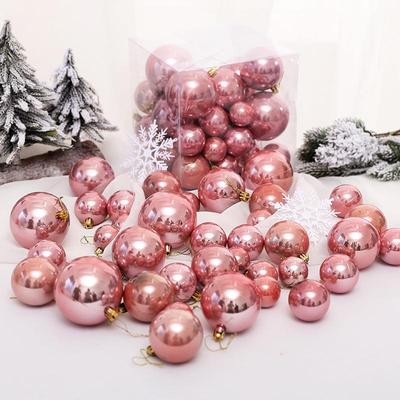 New Christmas Venue Decoration: Shiny Pearlescent Christmas Tree Ornaments for Hotel or Mall Window Displays