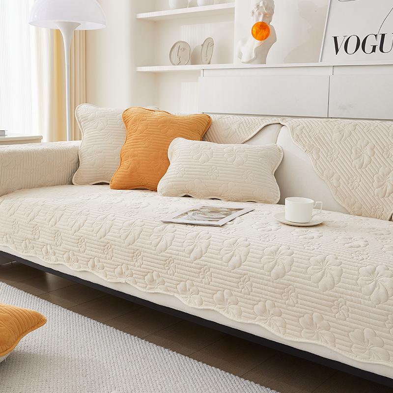 Polštář na pohovku Čtyři roční období Univerzální Protiskluzové Sedáky Jednoduchý Moderní Křišťálový Samet Potah na Pohovku Krycí Látka