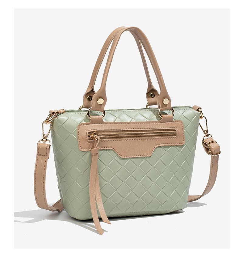 Women's bag new simple handbag plaid one shoulder fashion trend bag messenger bag one piece