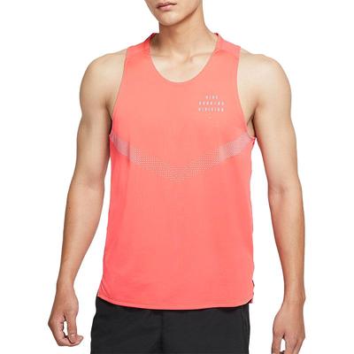 Dri-Fit Rise 365 Confortável Casual Regata Pulôver Masculino Tops Laranja Rosa DD4787-814