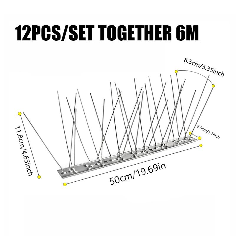 Bird Repellent Spikes Anti Against Birds and Pigeons Hooligans Deterrent Scarecaper Goods Scare Outside Repeller Balconies Pest